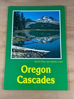 Vintage Postcard, Central Oregon Cascades Mountains, South Sister, Sparks Lake