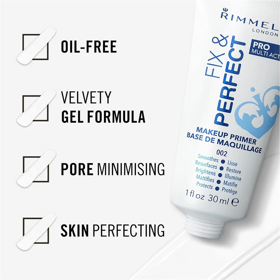 Rimmel Fix & Perfect Makeup Primer, 30ml (Pack of 1)  - Image 4 of 4