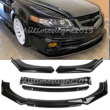 For Acura Tl 2004-2008 Gloss Black Front Bumper Lip Spoiler Splitter Body Kit