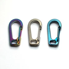 Small Carabiner Spring Snap Hook Clip Key Hold EDC