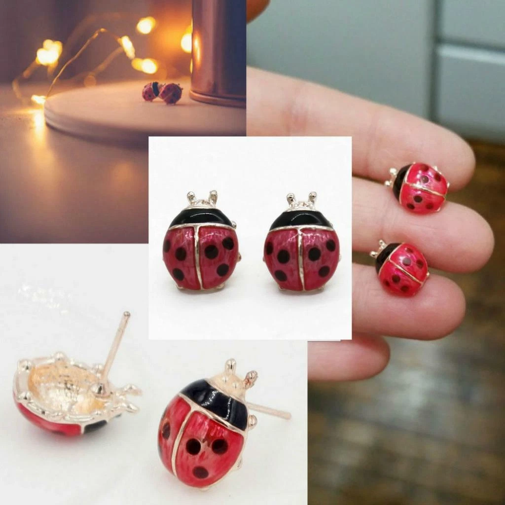 Miraculous ladybug earrings gold sale