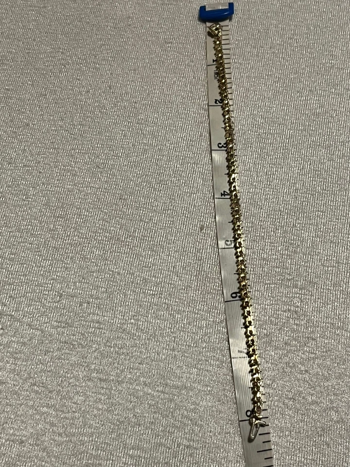 Brazalete de tenis de diamantes de oro amarillo macizo de 14K 12,79 gramos 50 diamantes TCW 2,69CT Foto 2 de 4