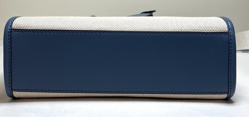 Michael Kors Mirella Small Blue Denim Canvas Shopper TZ Crossbody Satchel Bag - Picture 5 of 10