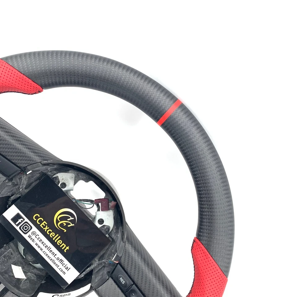 Volante de fibra de carbono real para Ford Mustang 2005-2009 S197 GT 2005-2012 Foto 4 de 4