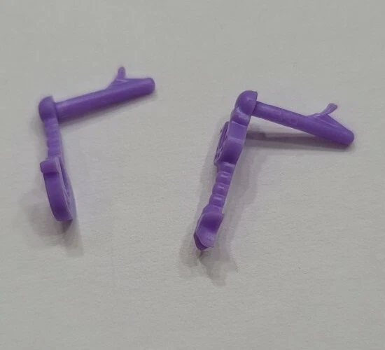 PENDIENTES MORADOS MUÑECA BARBIE ACCESORIOS JOYERÍA HERMANAS EN UN CUENTO DE PONY PATRÓN Foto 3 de 4