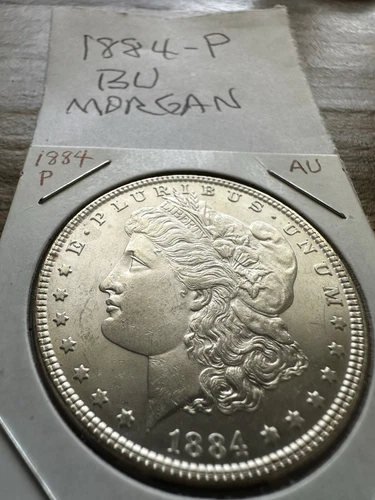 1884-P Morgan Silver Dollar - AU-BU