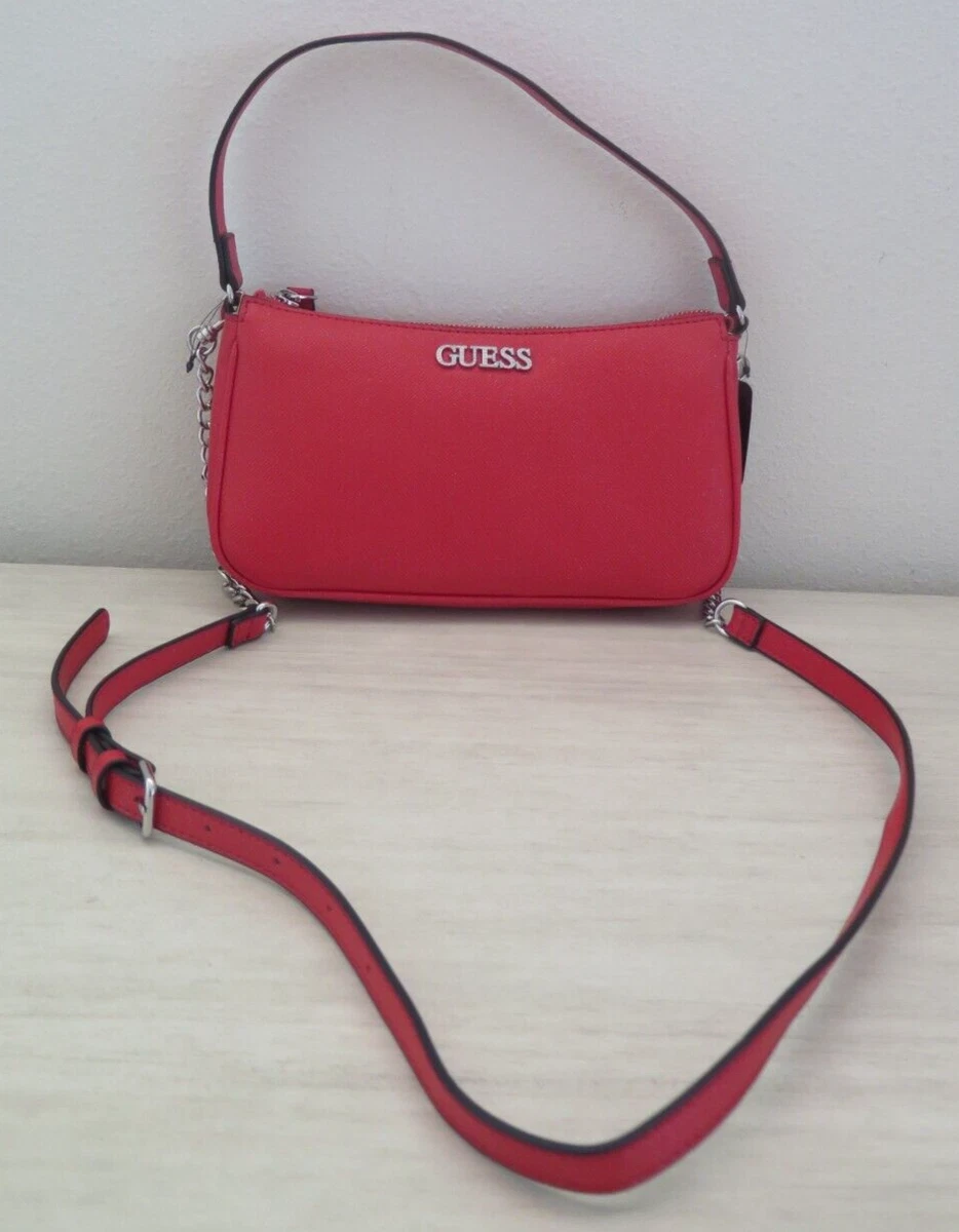 Guess DD801670 Women's Red Karlan Mini Crossbody Handbag Purse