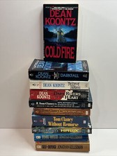 Mystery Thriller Suspense Detective 10 PB Book Lot Koontz Kellerman Clancy