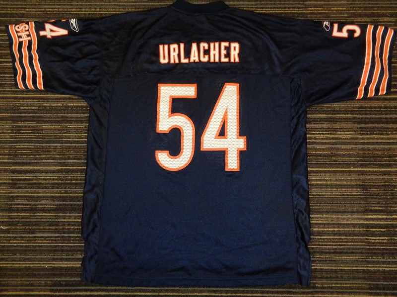 BRIAN URLACHER #54 CHICAGO BEARS "GSH" REEBOK MENS NFL GAME FOOTBALL JERSEY XLG
