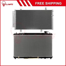 Aluminum Radiator & AC Condenser Cooling Kit For 2007-2011 Toyota Camry l4