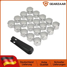 17mm für Radbolzen Radschrauben Radmuttern Bolzen Kappen Set mit ABZIEHER FÜR VW