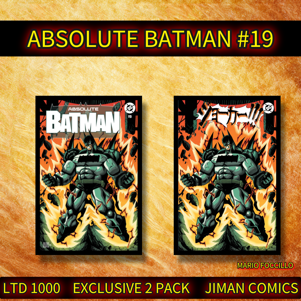 presale】 ABSOLUTE BATMAN #19 Mario Foccillo JIMAN COMICS