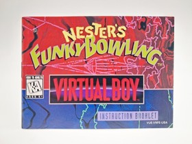 Nester's Funky Bowling (Nintendo Virtual Boy) CIB Game & Box & Manual US Version