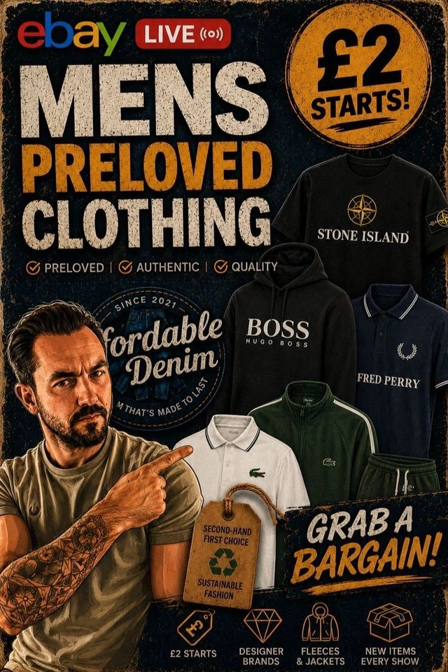 ⚡ £2 STARTS ⚡  HUGO BOSS | FRED PERRY | LACOSTE 🔥 MENS MIX SIZES!!