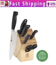 Knife Block Set 7-pc, Natural, Made In Germany, Stock US-No Import Fees