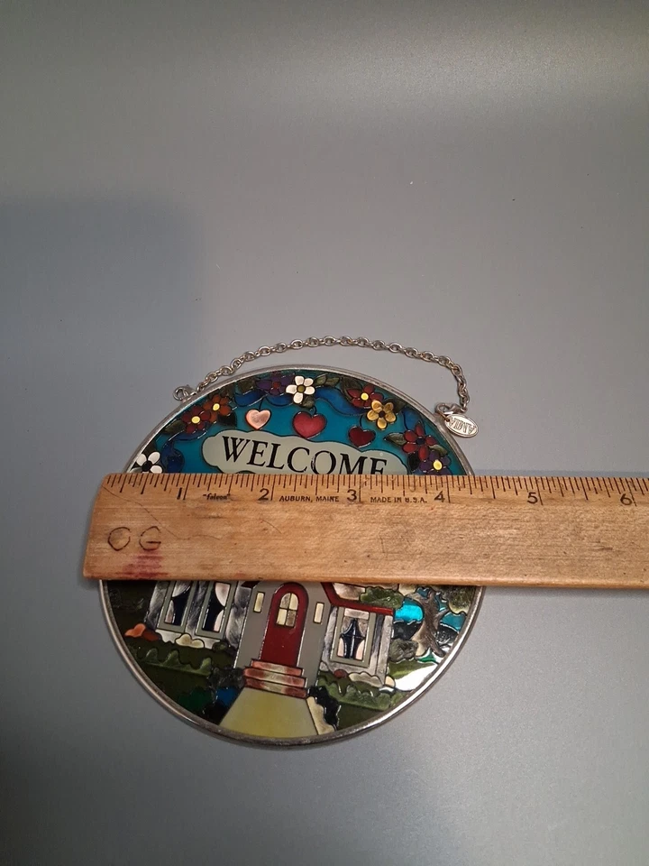 AMIA WELCOME STAINED GLASS SUN CATCHER - Image 4 of 4