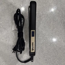 Wavytalk Hair Straightener  Titanium Flat Iron LCD Display 1" K137 Black/Gold