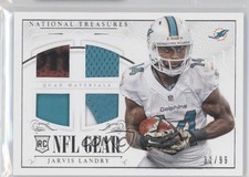 2014 National Treasures Rookie NFL Gear Materials Quad 32/99 Jarvis Landry 0b2