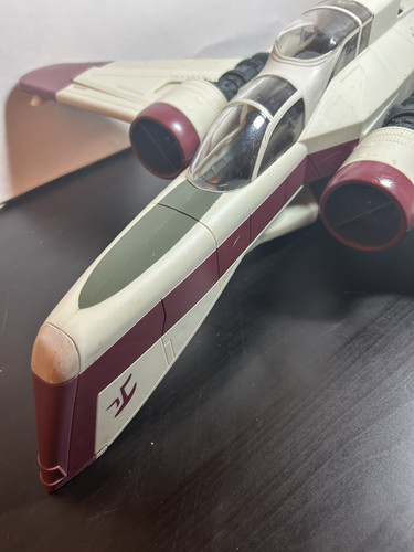 Hasbro Star Wars SAGA 2004 ROTS Clone Wars ARC-170 nave de combate INCOMPLETA - Imagen 6 de 13