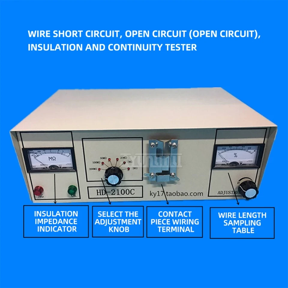 Probador de cables de un solo lado Probador de aislamiento de cortocircuito de cable Probador de aislamiento Cable de alimentación Foto 2 de 4