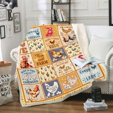 Chicken Blanket, Chicken Throw Blanket for Women Girls, Chicken Blanket Gift ...