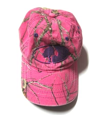 Mossy Oak Strap Back Hat Cap Pink Camouflage Camo Women's