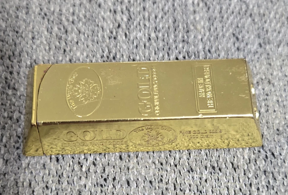 Vintage lighter gold bar lighter butane gas collectible lighters - Image 4 of 4