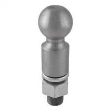 CURT 40087 2-5/16" Tow Ball (1-1/4" x 2-5/8" Shank, 2" Rise, 25K, Raw Steel)