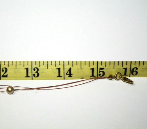 Fashion Necklace Triple Copper Wire Strands Champagne Gold Beads Adjustable - Picture 4 of 4