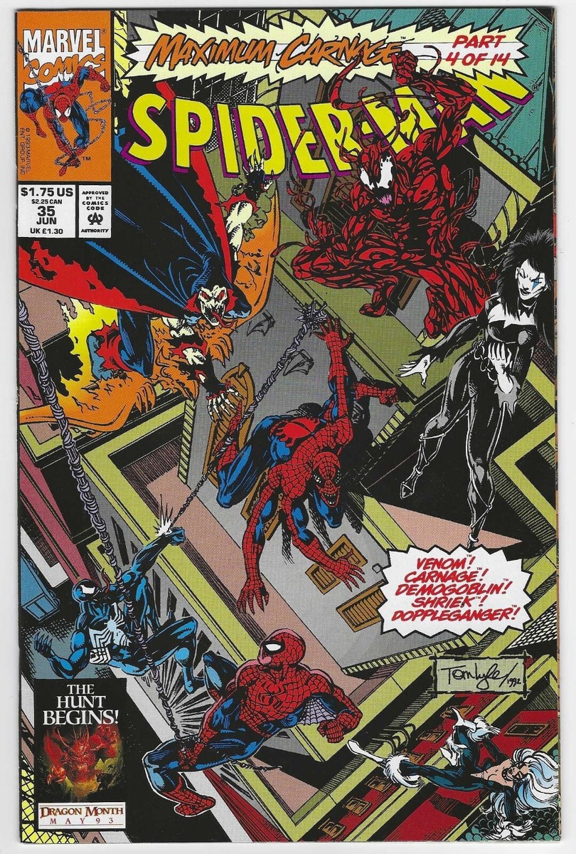 SPIDERMAN 35 NM MAXIMUM CARNAGE 1993 AMAZING 1990 TODD
