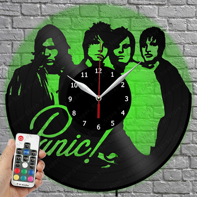 LED Clock Panic at the Disco Vinyl Record Wall Clock Led Light Wall Clock 3341