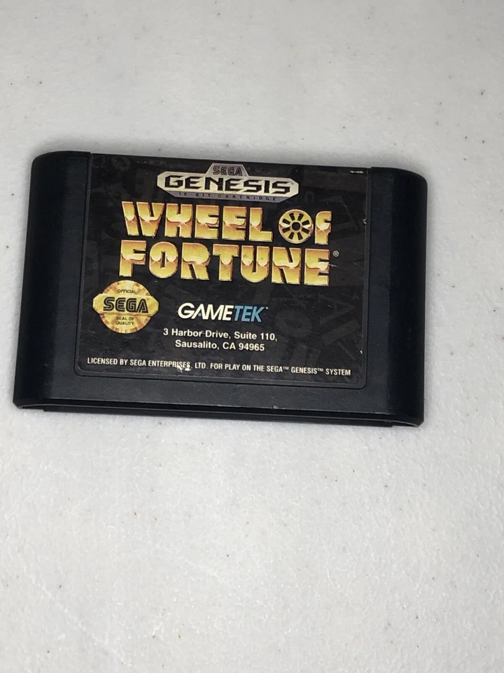 Sega Genesis - Wheel of Fortune (GOOD, Tested & Guaranteed) Classic Gameshow - Image 2 of 2