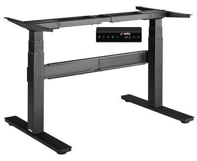 Schreibtisch Gestell höhenverstellbar EXETAergoSMARTPLUS black Homeoffice 2Motor