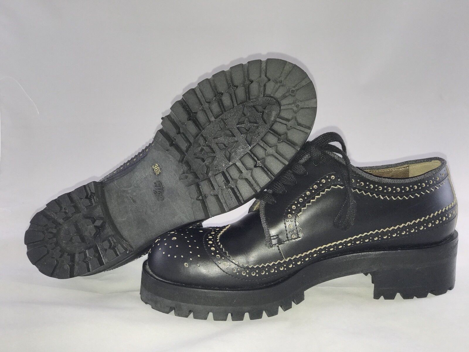 MARNI Black Oxford Platform Shoes - image 4