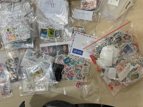 World stamps. Unchecked packs, off paper, 1.1kg #sbx9 - 第 5/23 張圖片