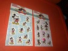 VTG Walt Disney Classic Minnie Mickey Mouse Puffy Stickers MIP 1980s/90s