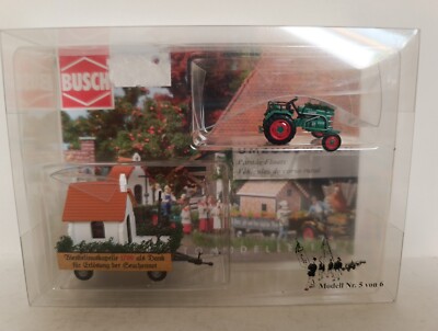 Busch 40062 , Traktor Kramer Umzugswagenset Nr. 5 ''Pfarrei'' , Spur H0 