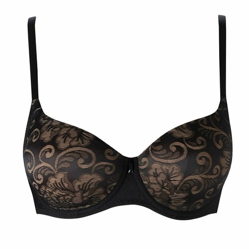 Soutien-gorge 85B (70B eu) Tee-shirt Bra invisible Aubade Hypnodream Noir/Sable - Picture 4 of 4