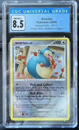 Snorlax #33 Pokémon Rising Rivals Cross Holo CGC 8.5