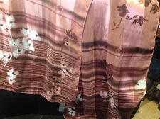 Women’s Scarf, 13” wide x 56” long (Pink flowers)