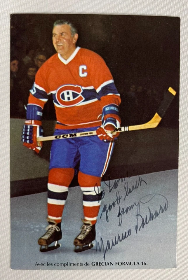 Maurice Richard Signed Color Photograph JSA Certified NHL Montreal Canadiens HOF - Image 2 of 4