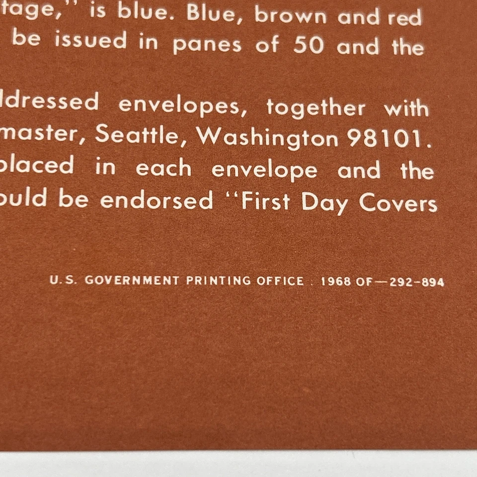 1968 $1 Airlift For Our Servicemen Commemorative Postage Stamp FDC Advertising - Image 4 of 4