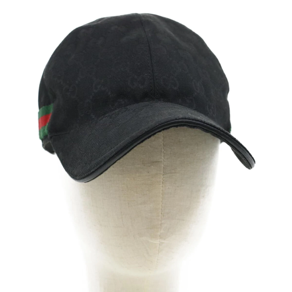 GUCCI Web Sherry Line GG Canvas Cap in Black, Red and Green - AWL3184 –  LuxuryPromise