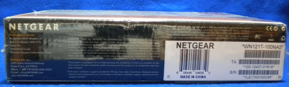 NETGEAR WN121T RangeMax Next Wireless-N Adapter IEEE 802.11b/g, Up to 300Mbps W - Image 4 of 4