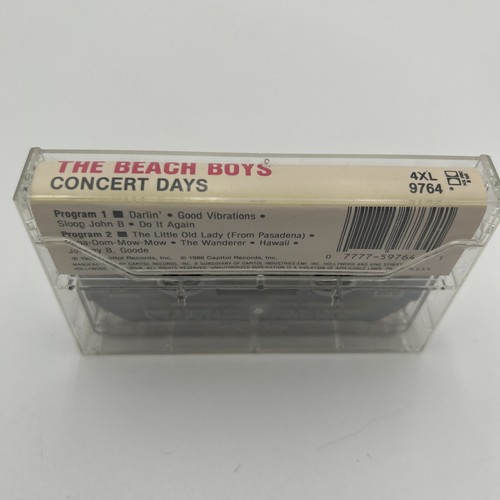 The Beach Boys Cassette Concert Days Vintage 1988 - Picture 4 of 6