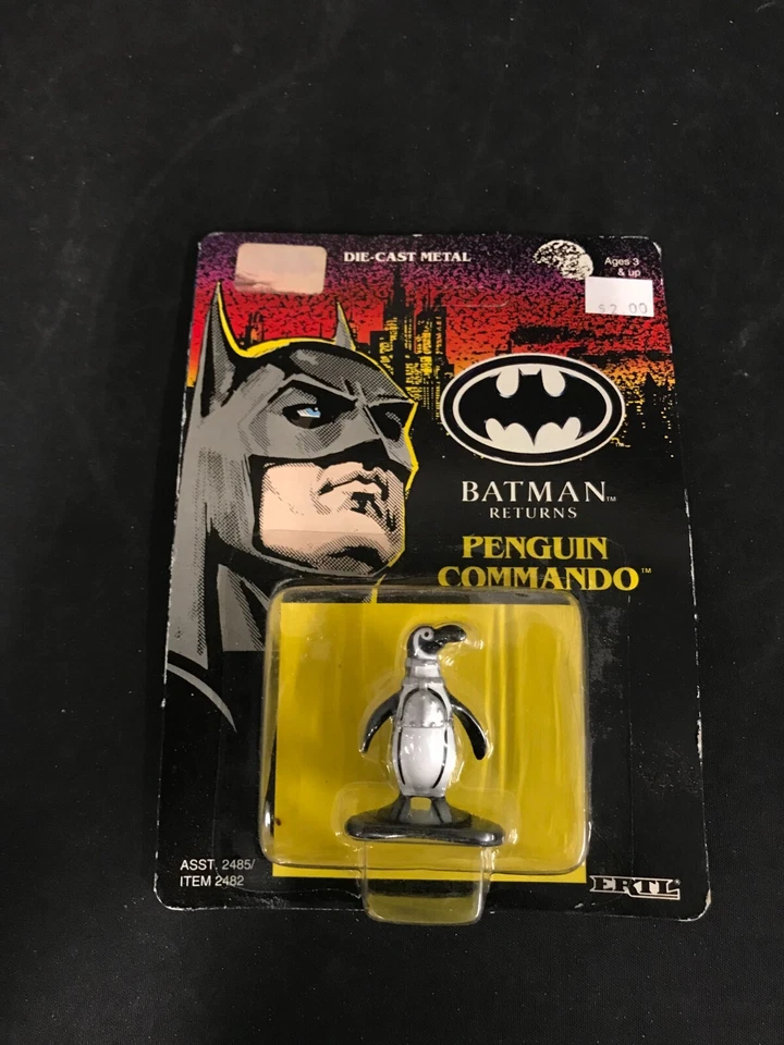 Vintage 1992 ERTL Batman Returns Collection Penguin Commando Die Cast Metal Foto 3 de 4