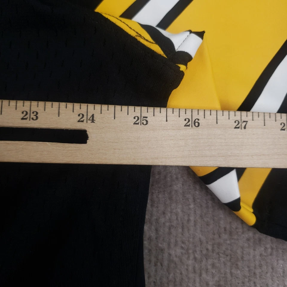 Mike Wallace 匹兹堡钢人队球衣男式 XL 码黑色黄色 #17 耐克 MW5 — 第 3/4 张图片