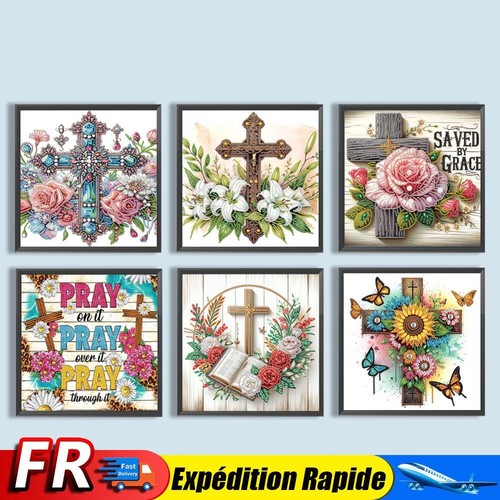 5D DIY Partial Special Shaped Drill Diamond Painting Kit Cross ...