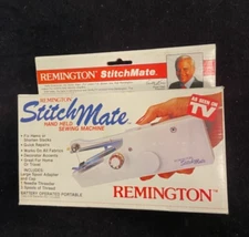 Vintage Remington Stich Mate Hand Helld Sewing Machine-Battery Operated-Untested