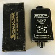 SIGNALINE 330-120V-300S OPERATE DELAY RELAY 